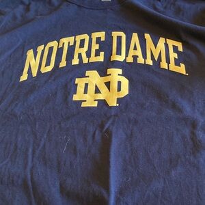 Notre dame Champion Navy Athleticwear T-Shirt XL